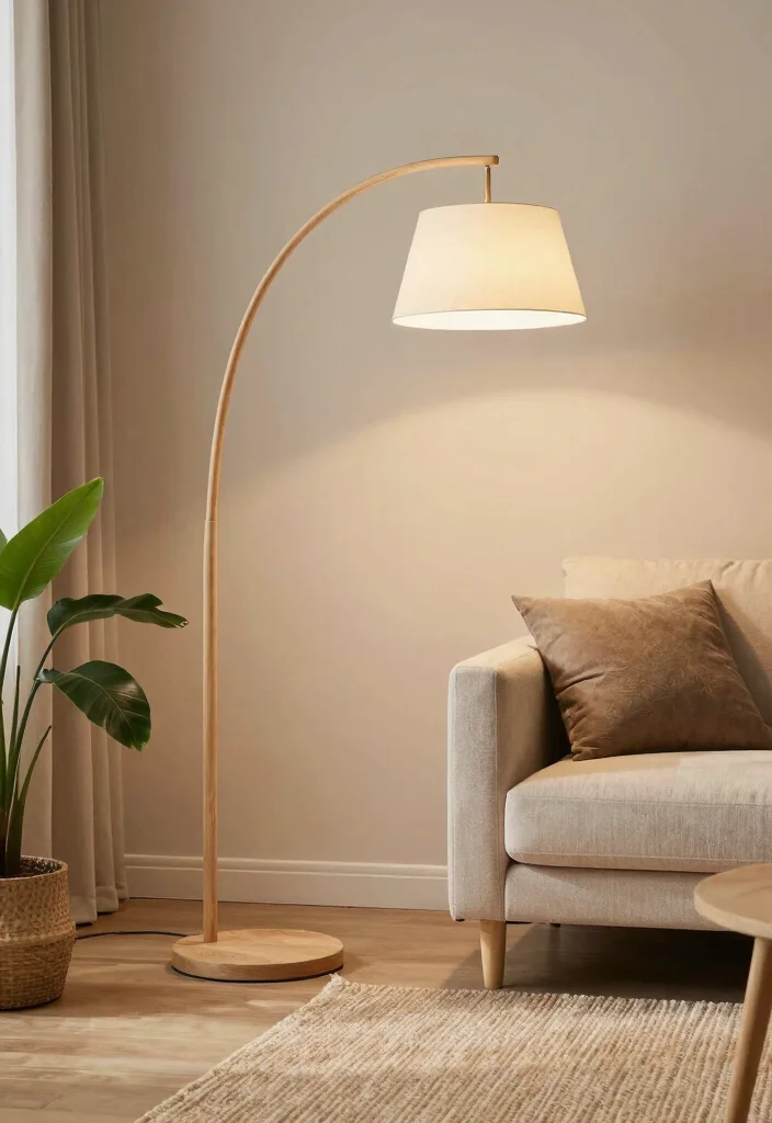 14 Arc Floor Lamp Ideas That Add Drama 43 14 Arc Floor Lamp Ideas That Add Drama - 13. Eco-Friendly Designs 1