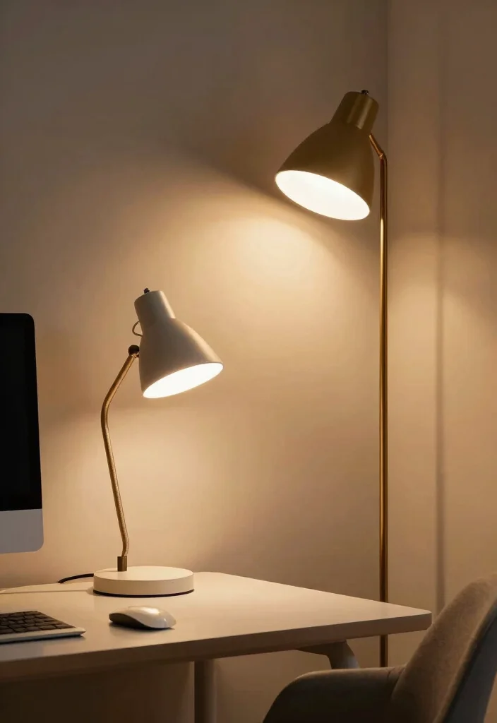 14 Architect Desk Setup Ideas That Look Professional 62 14 Architect Desk Setup Ideas That Look Professional - 12. Elegant Lighting Solutions 1