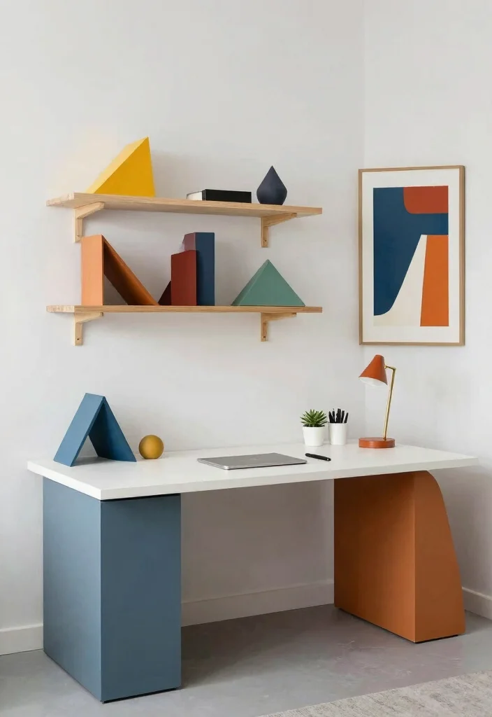 14 Architect Desk Setup Ideas That Look Professional 48 14 Architect Desk Setup Ideas That Look Professional - 8. Geometric Forms and Lines 1