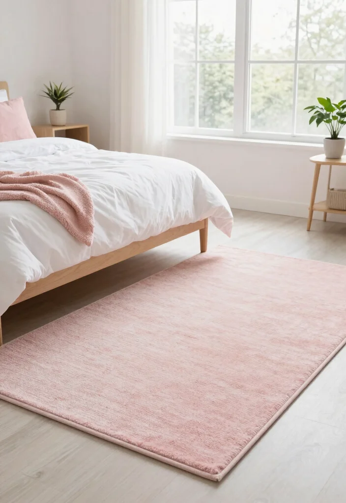 14 Flat Weave Rug Ideas That Feel Minimal & Modern 3 14 Flat Weave Rug Ideas That Feel Minimal & Modern - 3. Soft Pastels for a Calm Ambiance 1