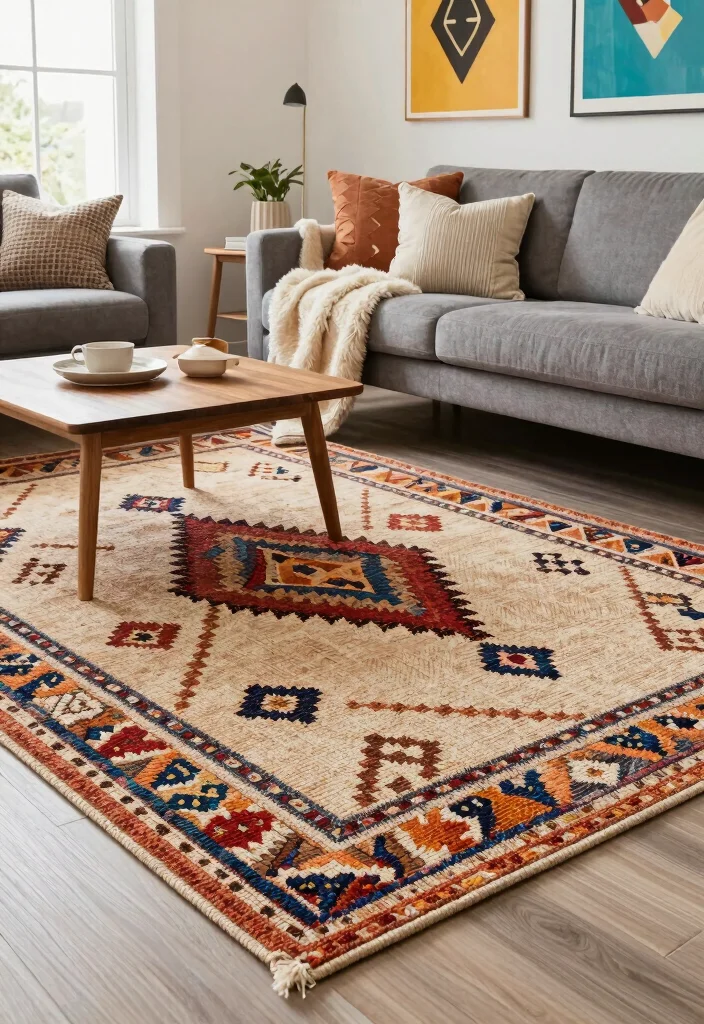 14 Flat Weave Rug Ideas That Feel Minimal & Modern 4 14 Flat Weave Rug Ideas That Feel Minimal & Modern - 4. Textured Weaves for Added Depth 1