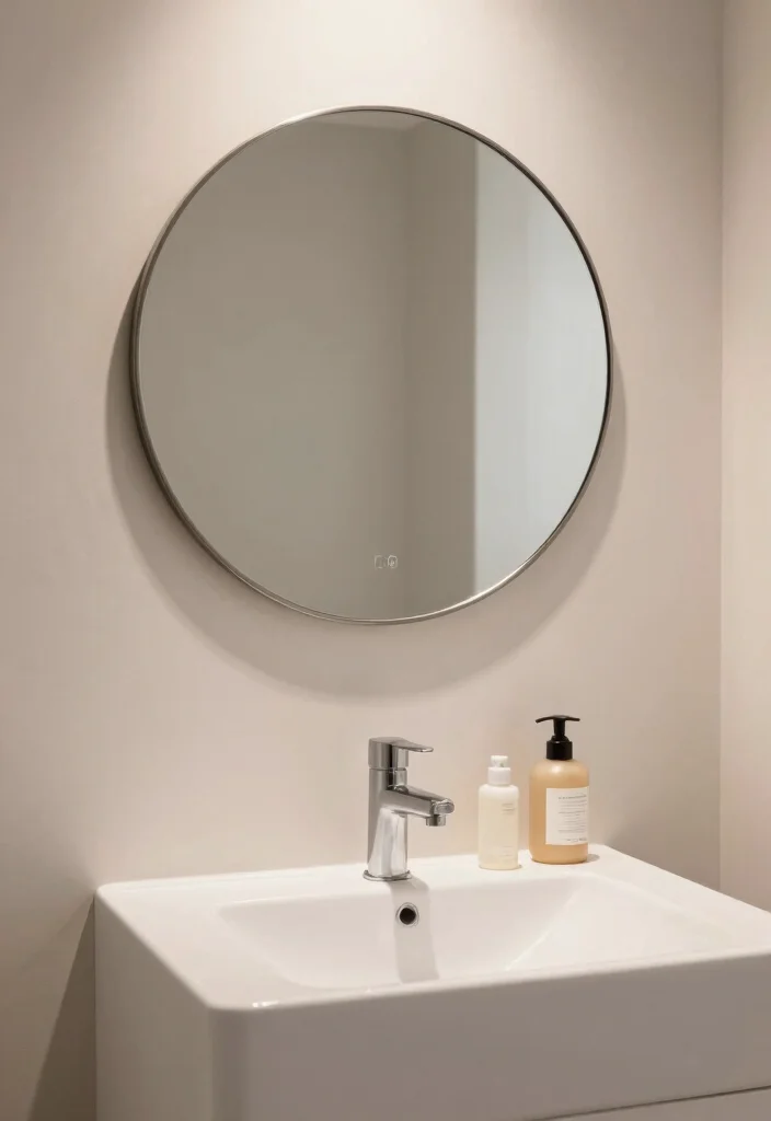 14 Guest Bathroom Mirror Ideas That Impress Visitors 30 14 Guest Bathroom Mirror Ideas That Impress Visitors - 10. Simple Round Mirrors 1