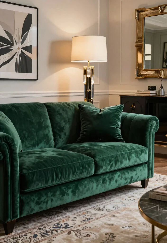 14 Lamp Behind Couch Ideas That Look Designer Approved 52 14 Lamp Behind Couch Ideas That Look Designer Approved - 12. Art Deco Elegance 1