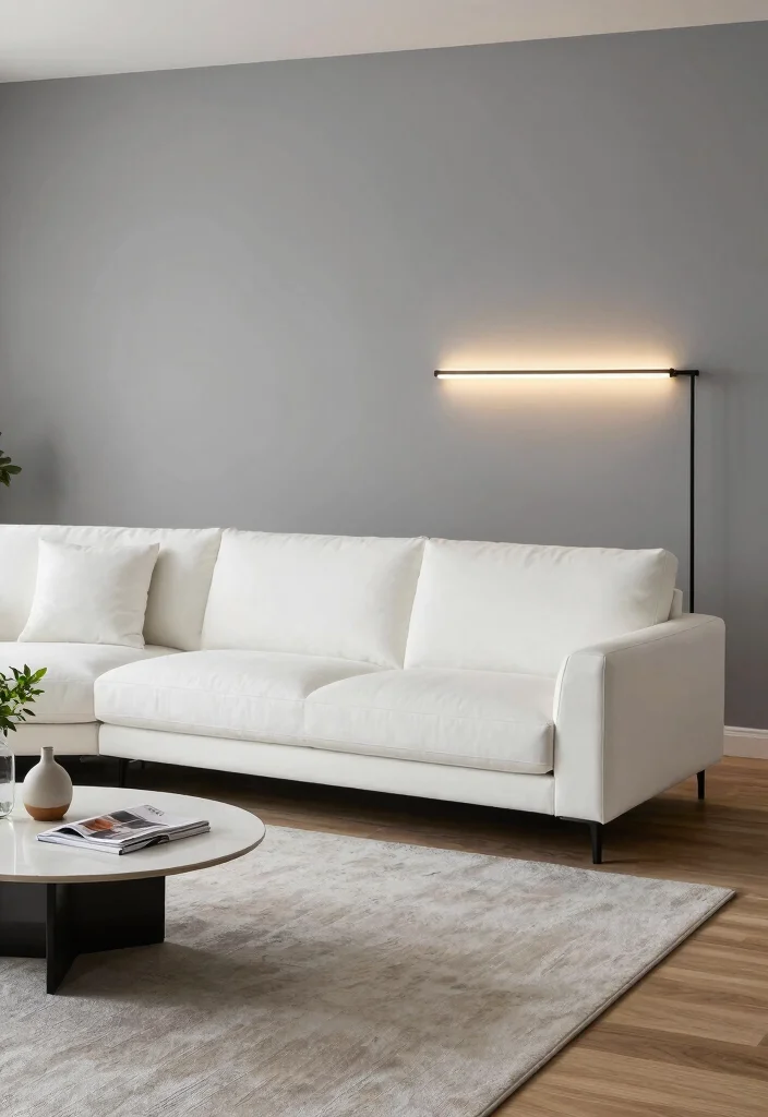 14 Lamp Behind Couch Ideas That Look Designer Approved 27 14 Lamp Behind Couch Ideas That Look Designer Approved - 7. Minimalist LED Lamps 1