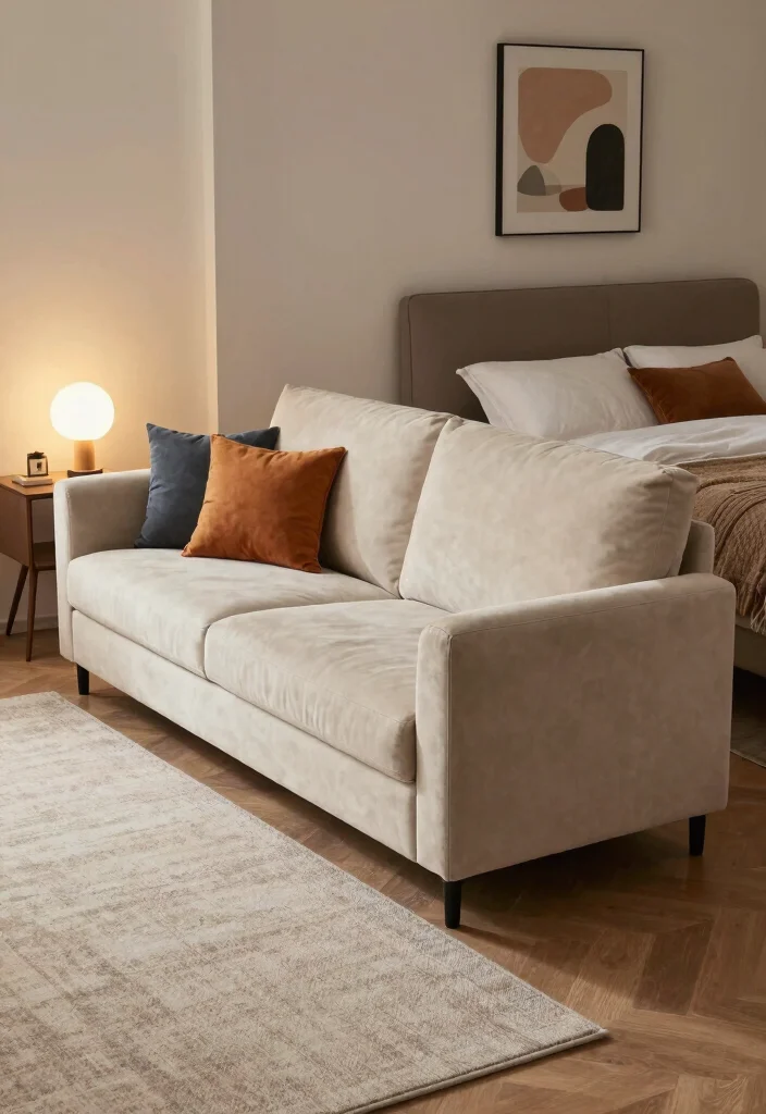 14 Living Room Unit Ideas That Blend Style & Function 3 14 Living Room Unit Ideas That Blend Style & Function - 3. Multi-Functional Sofa Bed 1