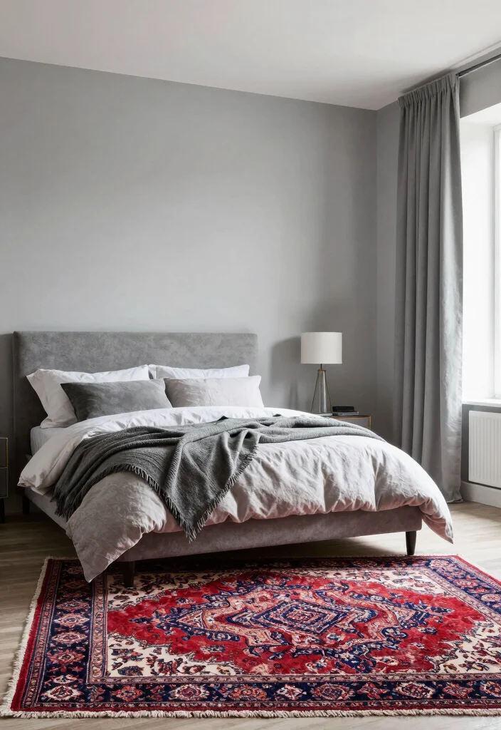 14 Persian Rug Bedroom Aesthetic Ideas With Luxe Charm - 7. Monochromatic Schemes 1