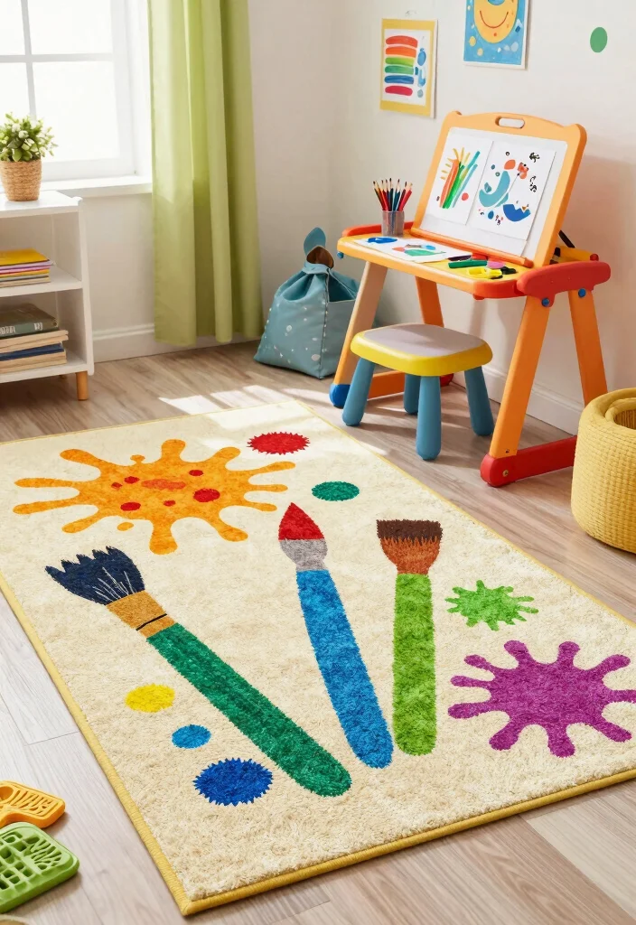 14 Rug Decals Berry Ave Ideas That Look Super Cute - 14. Creative Art Studio 1