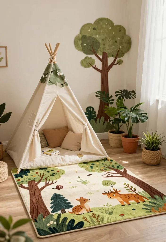 14 Rug Decals Berry Ave Ideas That Look Super Cute - 4. Enchanted Forest Adventure 1