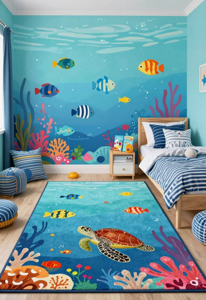 14 Rug Decals Berry Ave Ideas That Look Super Cute - 5. Underwater Wonderland 1