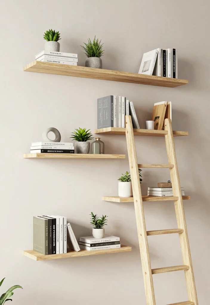 14 Small Space Bookshelf Ideas That Maximize Every Inch - 1. Floating Shelves for an Airy Feel 1