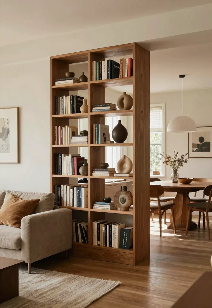14 Small Space Bookshelf Ideas That Maximize Every Inch - 5. Bookcase Room Dividers for Open Spaces 1