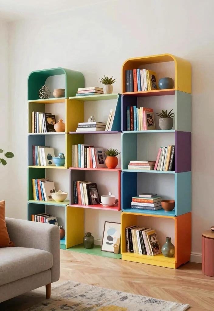 14 Small Space Bookshelf Ideas That Maximize Every Inch - 8. Modular Bookshelves for Flexibility 1