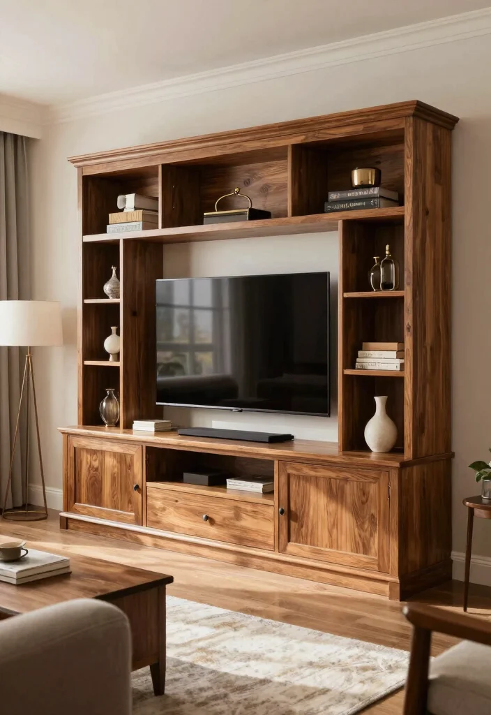 14 Tall TV Unit Ideas That Make a Statement 30 14 Tall TV Unit Ideas That Make a Statement - 10. Custom-built Units 1