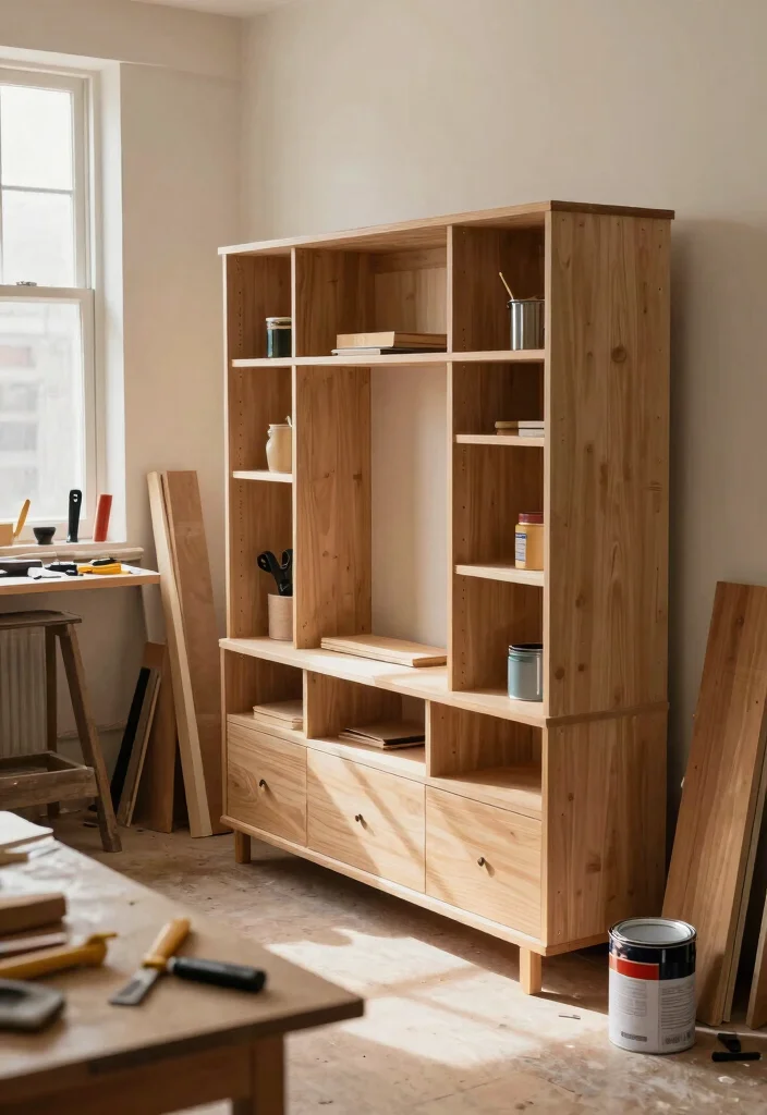 14 Tall TV Unit Ideas That Make a Statement 53 14 Tall TV Unit Ideas That Make a Statement - 13. DIY Tall TV Units 1