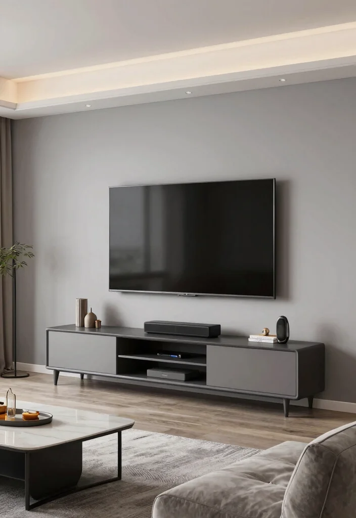 14 Tall TV Unit Ideas That Make a Statement 28 14 Tall TV Unit Ideas That Make a Statement - 8. Integrated Technology 1