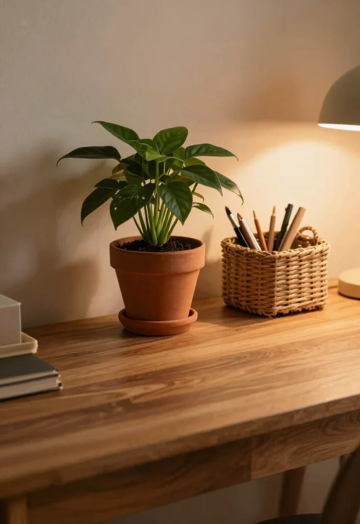 15 Aesthetic Desk Setup 2026 Trending Ideas That Look Pinterest Worthy 16 15 Aesthetic Desk Setup 2026 Trending Ideas That Look Pinterest Worthy - 6. Earthy Tones and Textures 1