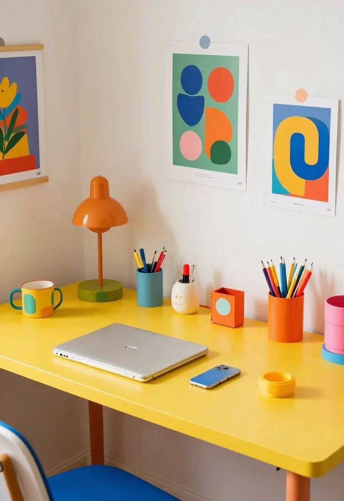 15 Aesthetic Desk Setup 2026 Trending Ideas That Look Pinterest Worthy 18 15 Aesthetic Desk Setup 2026 Trending Ideas That Look Pinterest Worthy - 8. Bright and Colorful Vibes 1