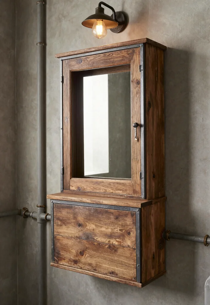 15 Bathroom Mirror Cabinet 2026 Trending Ideas That Add Smart Storage 63 15 Bathroom Mirror Cabinet 2026 Trending Ideas That Add Smart Storage - 13. Industrial Edge 1