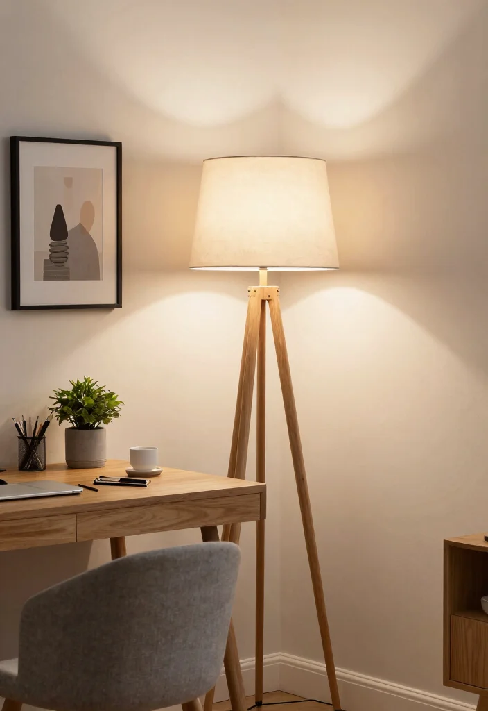 15 Black Floor Lamp Ideas That Feel Bold & Sleek 12 15 Black Floor Lamp Ideas That Feel Bold & Sleek - 2. The Tripod Lamp: Versatile and Chic 1