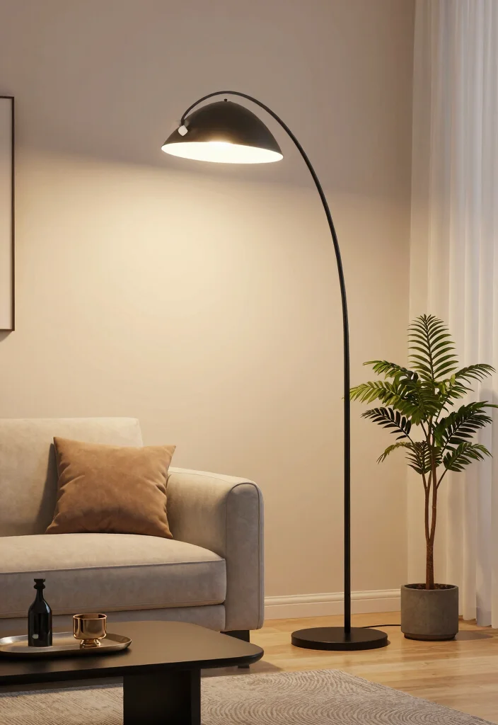 15 Black Floor Lamp Ideas That Feel Bold & Sleek 25 15 Black Floor Lamp Ideas That Feel Bold & Sleek - 5. The LED Option: Eco-Friendly Lighting 1