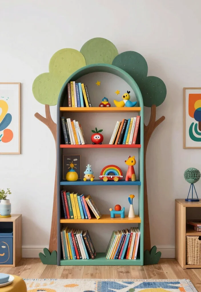 15 Boys Room Bookshelf Ideas That Feel Cool & Practical 52 15 Boys Room Bookshelf Ideas That Feel Cool & Practical - 12. Artistic Bookshelves: Creative Expression 1