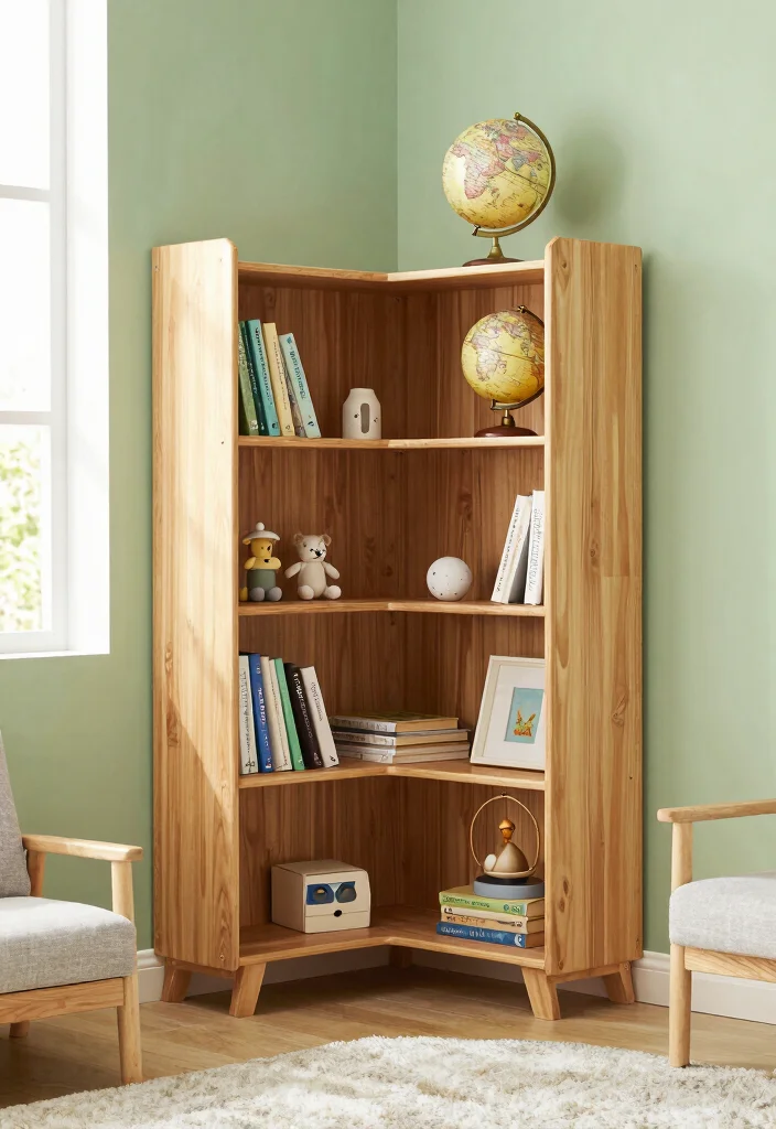 15 Boys Room Bookshelf Ideas That Feel Cool & Practical 14 15 Boys Room Bookshelf Ideas That Feel Cool & Practical - 4. Corner Bookshelves: Maximize Space 1
