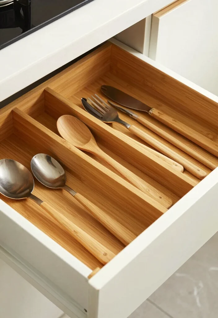 15 Cutlery Unit Design Modern Ideas That Organize Beautifully - 10. Drawer Divider Kits 1