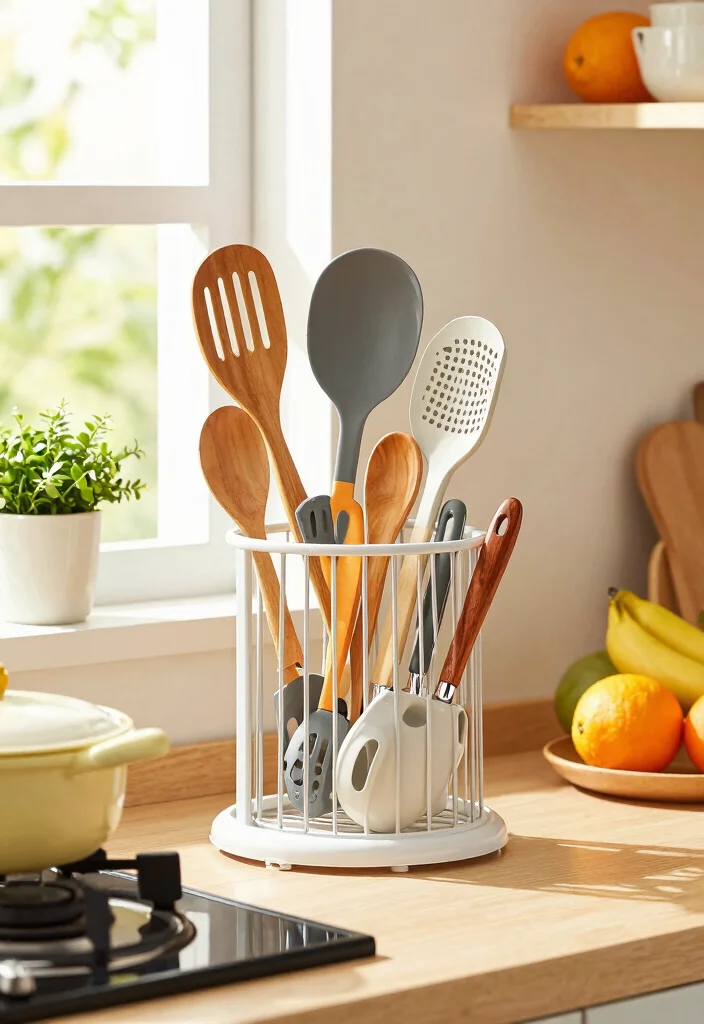 15 Cutlery Unit Design Modern Ideas That Organize Beautifully - 7. Vertical Organizer Racks 1