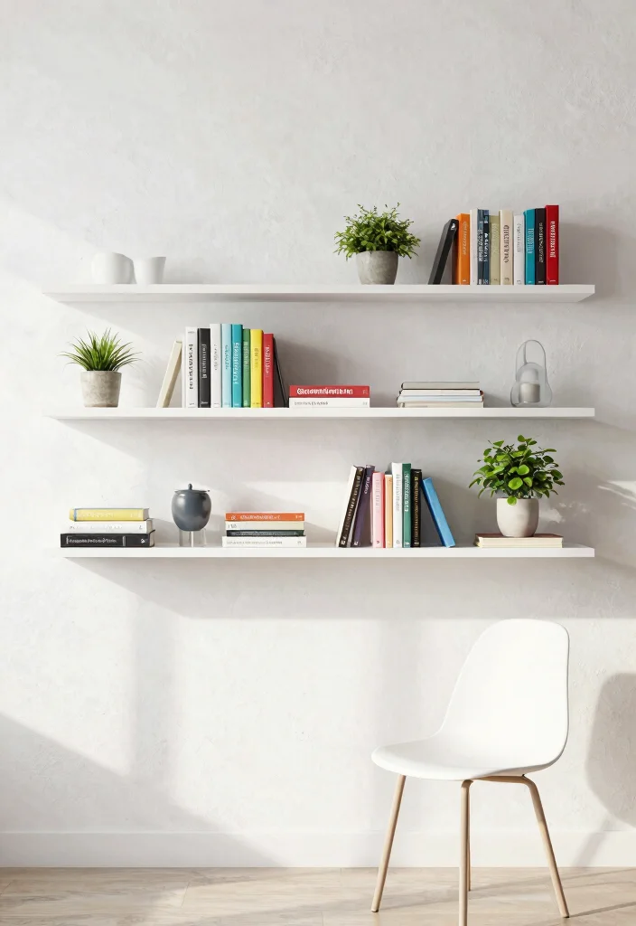 15 In Wall Bookshelf Ideas That Save Space Beautifully 1 15 In Wall Bookshelf Ideas That Save Space Beautifully - 1. Floating Shelves for a Clean Look 1