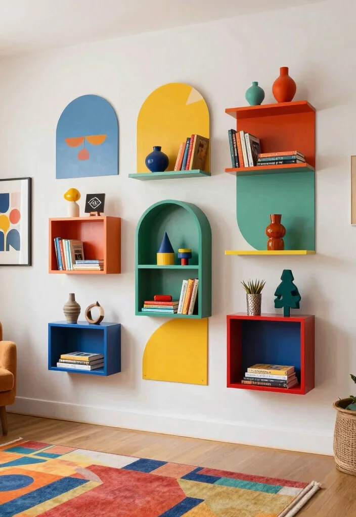 15 In Wall Bookshelf Ideas That Save Space Beautifully 43 15 In Wall Bookshelf Ideas That Save Space Beautifully - 13. Artistic Shelving Designs 1