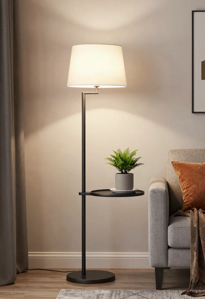 15 MCM Floor Lamp Ideas With Retro Style 65 15 MCM Floor Lamp Ideas With Retro Style - 15. Multi-Functional Lamps 1