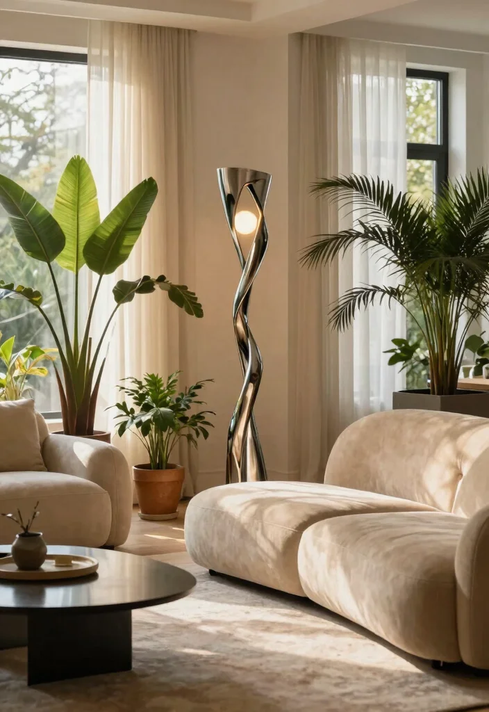 15 MCM Floor Lamp Ideas With Retro Style 35 15 MCM Floor Lamp Ideas With Retro Style - 5. Sculptural Design 1