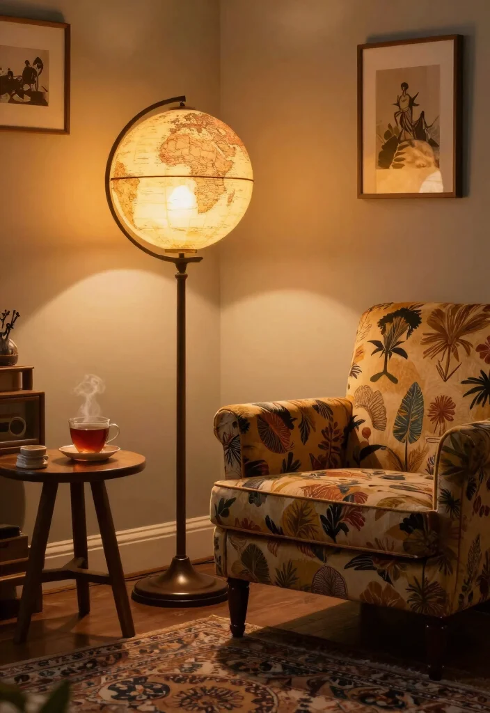 15 MCM Floor Lamp Ideas With Retro Style 47 15 MCM Floor Lamp Ideas With Retro Style - 7. Vintage Globe Lamp 1