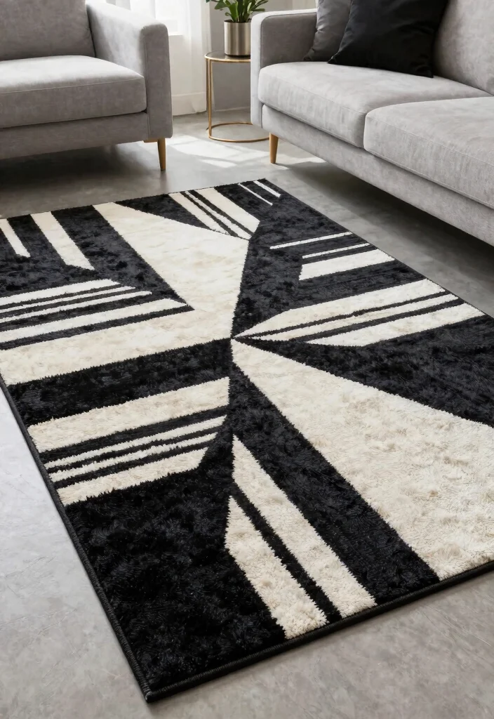 15 Rug Seamless Texture Ideas for Design Lovers - 14. High-Contrast Designs 1