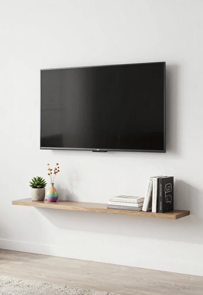 15 TV Unit Decoration Ideas That Elevate Your Space - 1. Floating Shelves Above the TV Unit 1