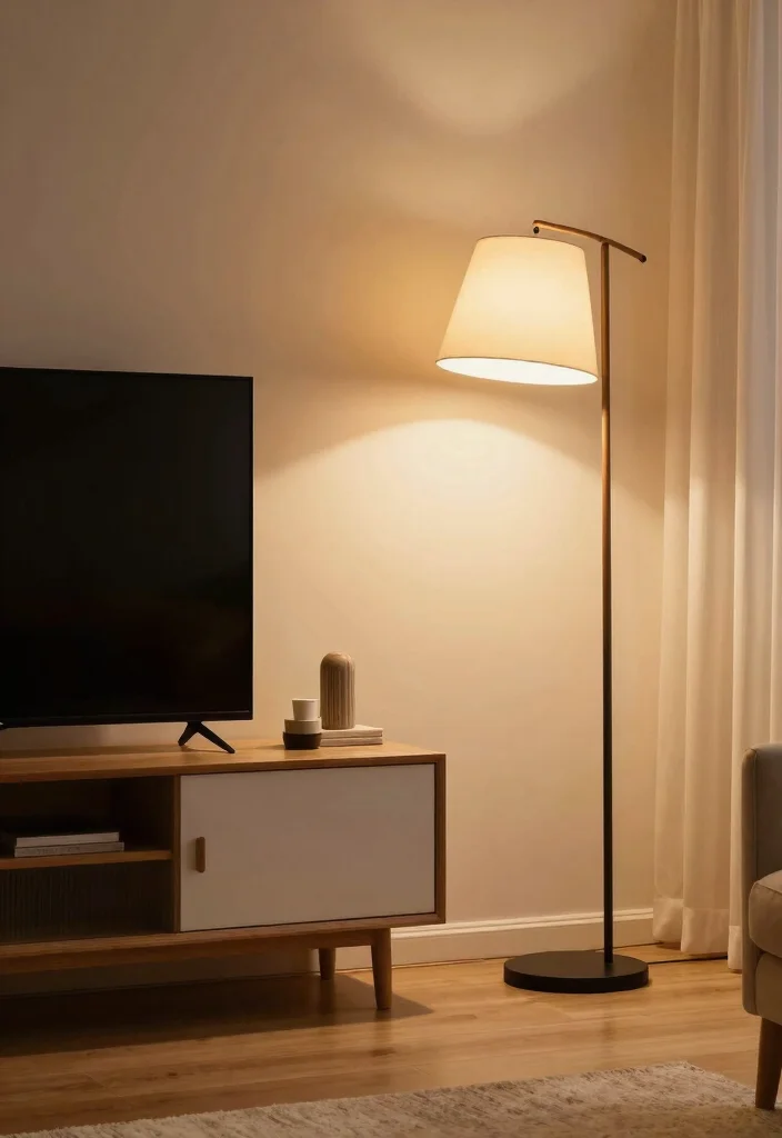 15 TV Unit Decoration Ideas That Elevate Your Space - 5. Statement Lighting 1