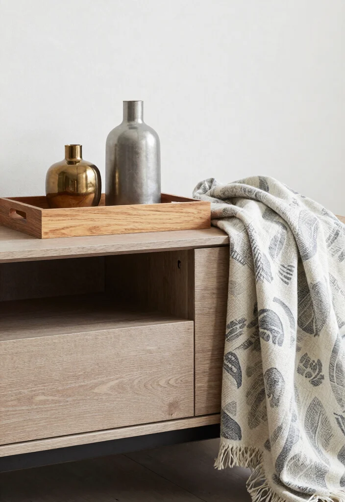 15 TV Unit Decoration Ideas That Elevate Your Space - 7. Layered Textures 1