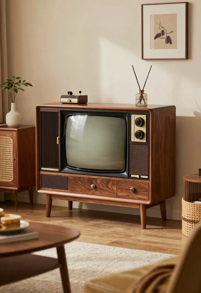 15 TV Unit With Storage 2026 Trending Ideas That Hide Clutter - 8. Vintage Vibes 1