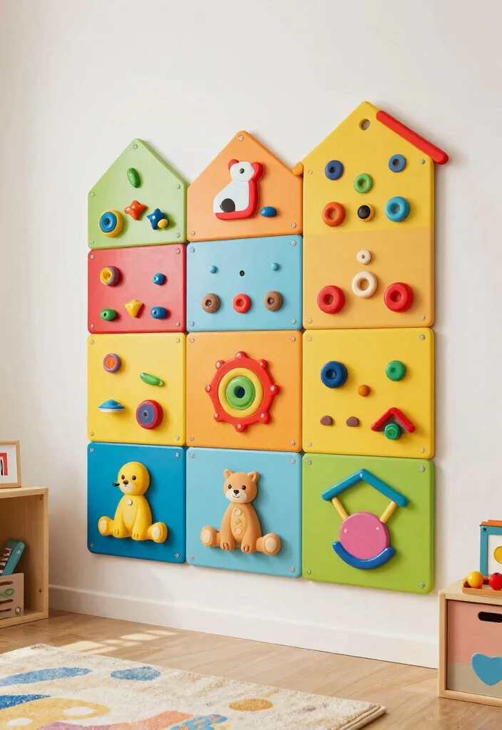 16 Bookshelf Toy Storage Ideas That Hide Clutter Stylishly 53 16 Bookshelf Toy Storage Ideas That Hide Clutter Stylishly - 13. Interactive Toy Wall Panels 1