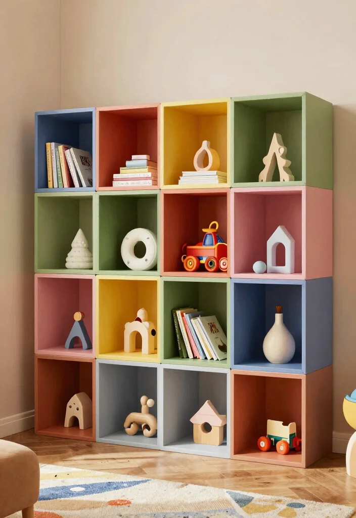 16 Bookshelf Toy Storage Ideas That Hide Clutter Stylishly 14 16 Bookshelf Toy Storage Ideas That Hide Clutter Stylishly - 4. Modular Storage Cubes 1