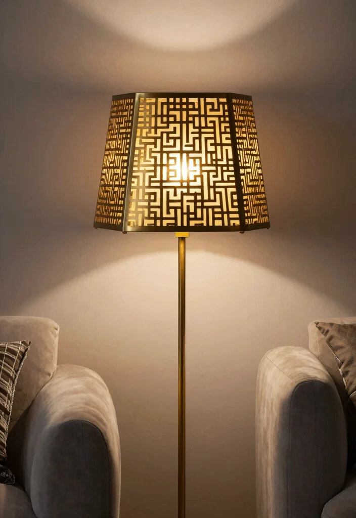 16 Brass Lamp Makeover Ideas That Feel Luxe 40 16 Brass Lamp Makeover Ideas That Feel Luxe - 10. Go for a Geometric Look 1
