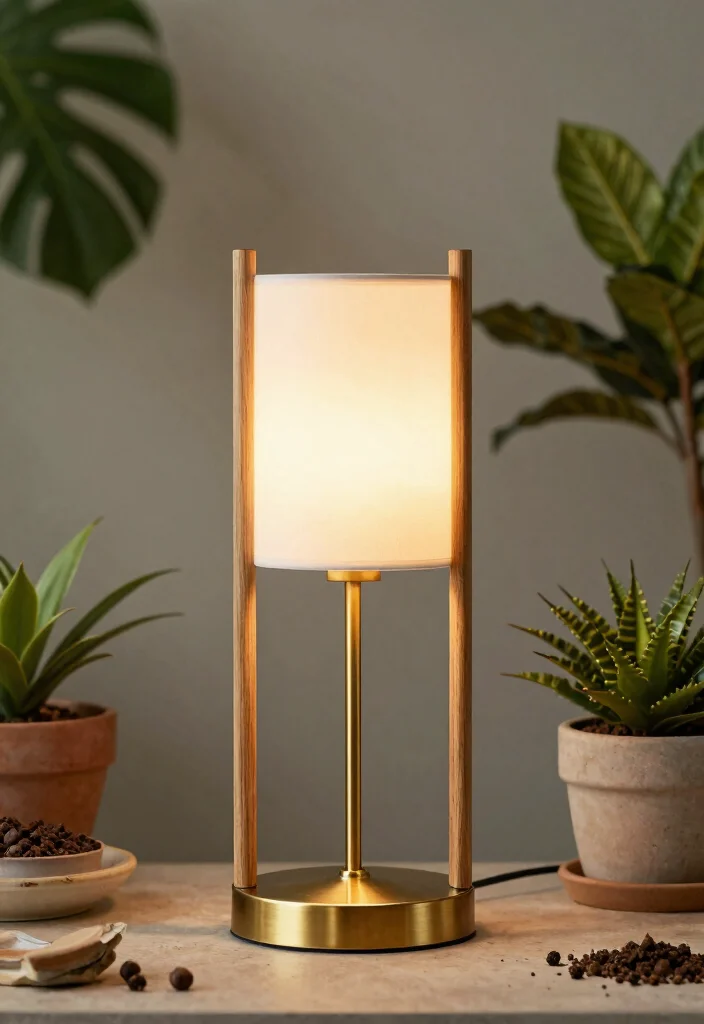 16 Brass Lamp Makeover Ideas That Feel Luxe 51 16 Brass Lamp Makeover Ideas That Feel Luxe - 11. Utilize Nature-Inspired Decor 1