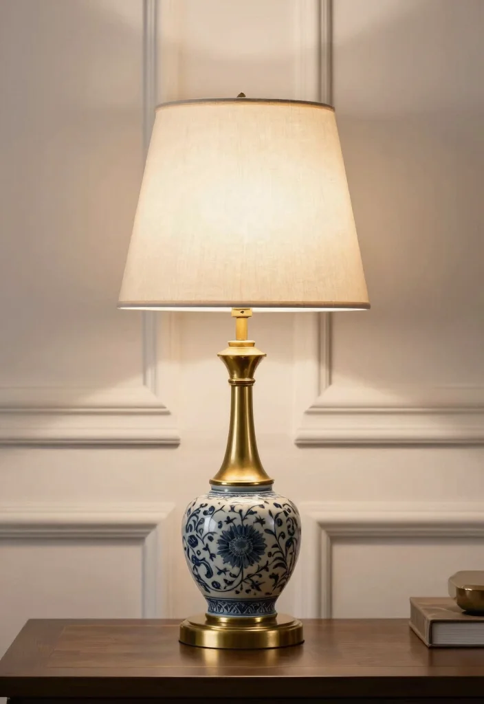 16 Brass Lamp Makeover Ideas That Feel Luxe 63 16 Brass Lamp Makeover Ideas That Feel Luxe - 13. Incorporate a Unique Base Material 1