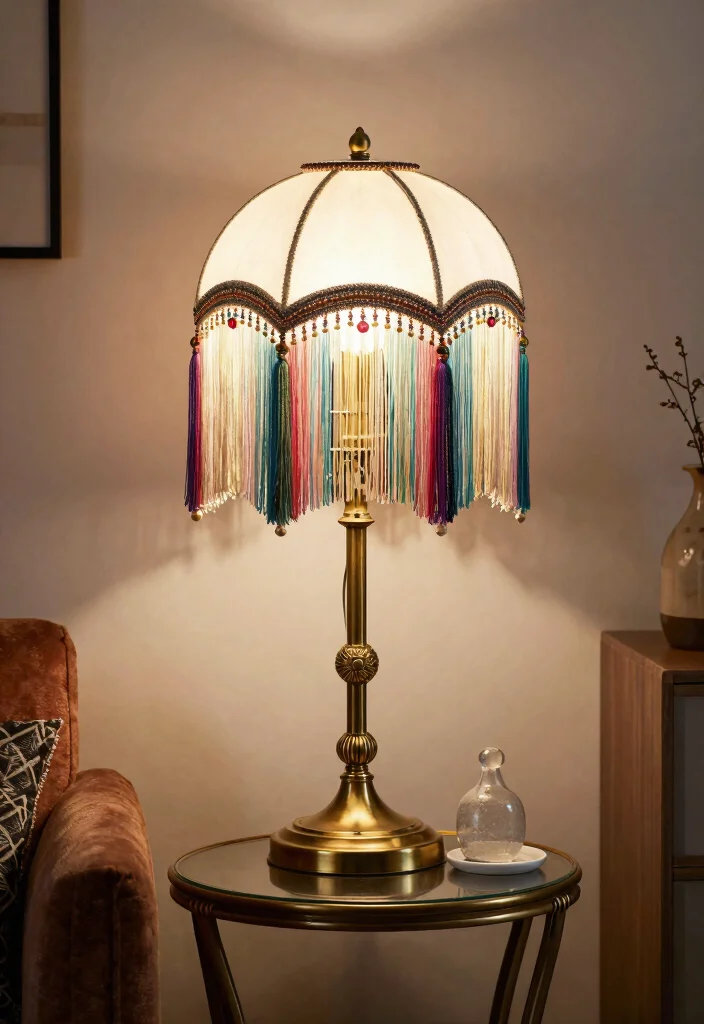 16 Brass Lamp Makeover Ideas That Feel Luxe 14 16 Brass Lamp Makeover Ideas That Feel Luxe - 4. Add Decorative Accents 1