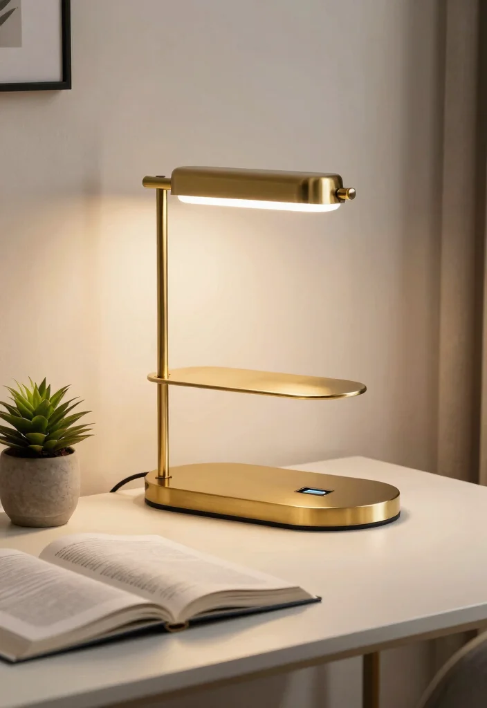 16 Brass Lamp Makeover Ideas That Feel Luxe 15 16 Brass Lamp Makeover Ideas That Feel Luxe - 5. Create a Dual-Purpose Piece 1