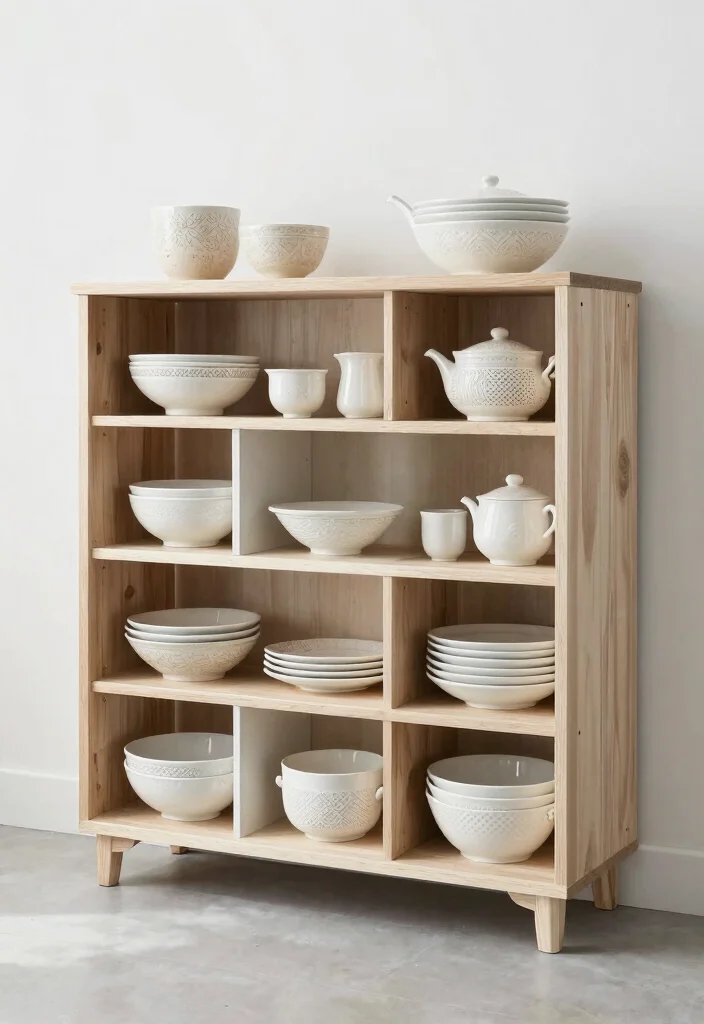 16 Crockery Unit Design 2026 Trending Ideas That Look Elegant - 11. Upscale Artisan Creations 1
