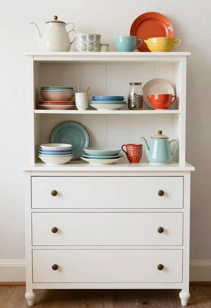 16 Crockery Unit Design 2026 Trending Ideas That Look Elegant - 14. Repurposed Furniture Designs 1