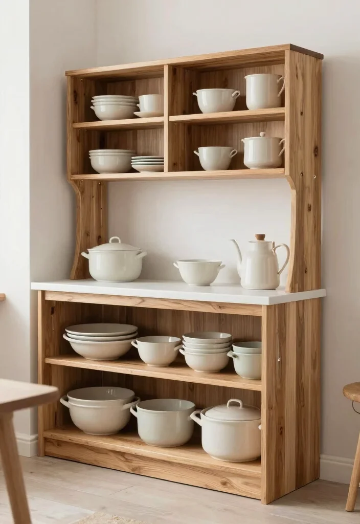 16 Crockery Unit Design 2026 Trending Ideas That Look Elegant - 16. Eco-Friendly Finishes and Treatments 1