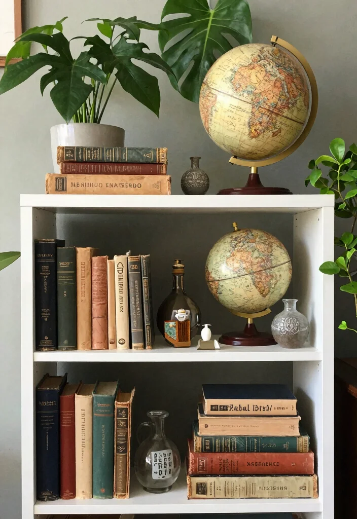 16 Green Bookshelf Aesthetic Ideas With Moody Vibes 28 16 Green Bookshelf Aesthetic Ideas With Moody Vibes - 8. Vintage Finds 1