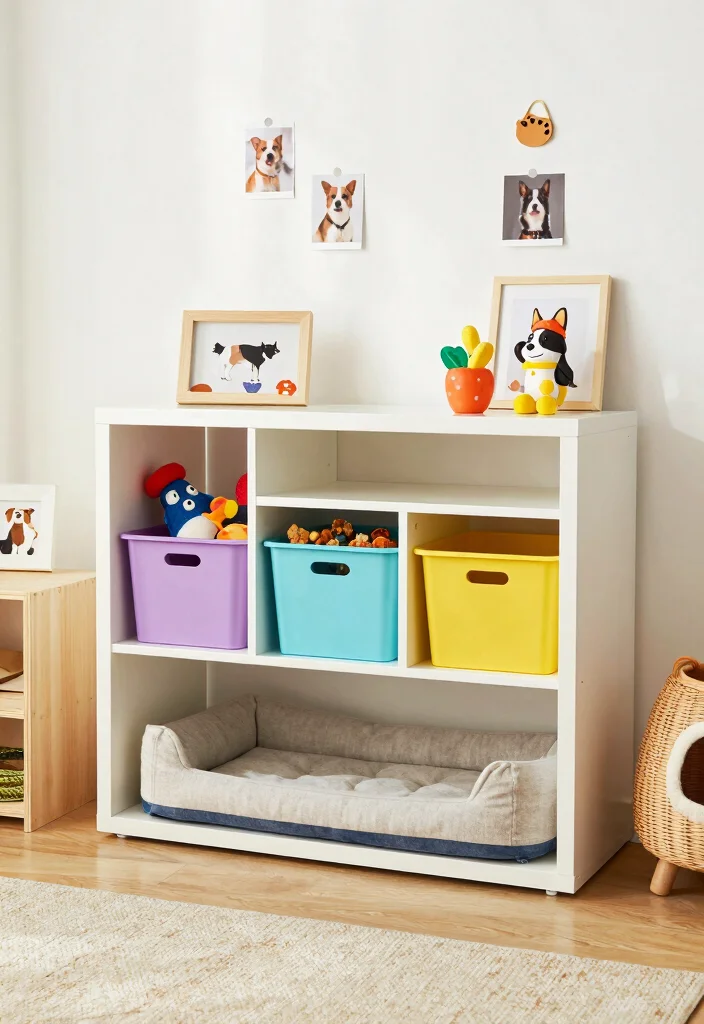 16 Kallax Shelving Unit Ideas That Maximize Storage 31 16 Kallax Shelving Unit Ideas That Maximize Storage - 11. Creative Pet Storage 1